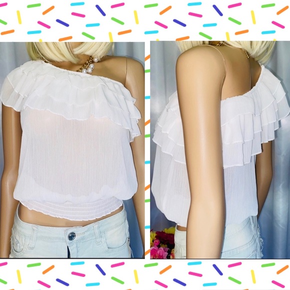 BUNDLE ONLY One shoulder ruffles top